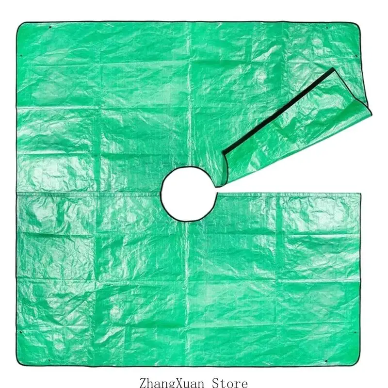 

Garden Shrub Trimming Catcher 78.7"x78.7" Easy Fastening Landscape Tarp with 4 Corner Buckles for Leaf Collection