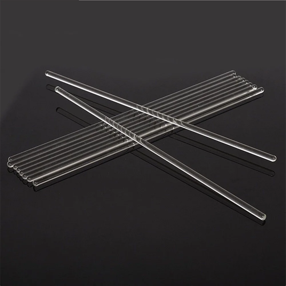 5pcs 10pcs DIA 4mm to 12mm Transparent Borosilicate Glass diversion bar, laboratory beaker Glass Stirring Rod