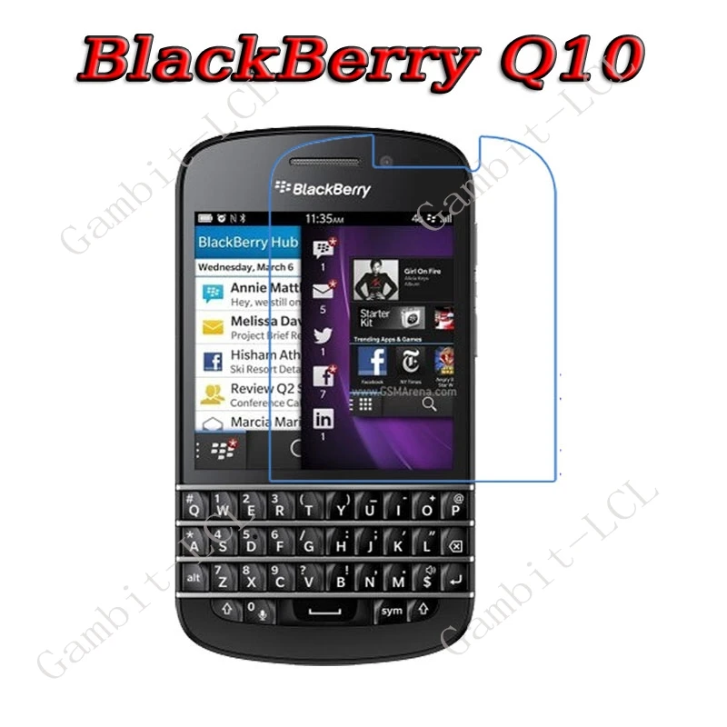 Für BlackBerry KEY2 LE KEYone (DTEK70, Mercury) Classic Q20 Q10 HD Soft Hydrogel Film Vollständige Displayschutzfolie