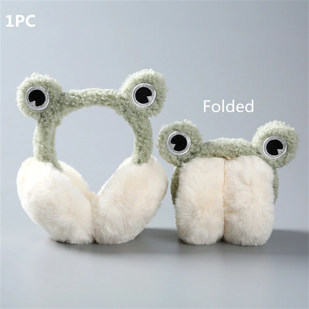 Winter Warm Earmuffs Earbags Women's Ear Protection Artifact Earmuffs Cute Frog Ear Hats Anti-freeze Earflap