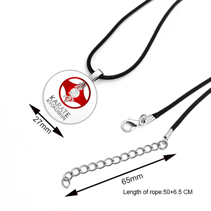 Oyama Kyokushin Karate Necklace for Men Accessories for Men Cool Kung Fu Rope Necklace Gift for Boy