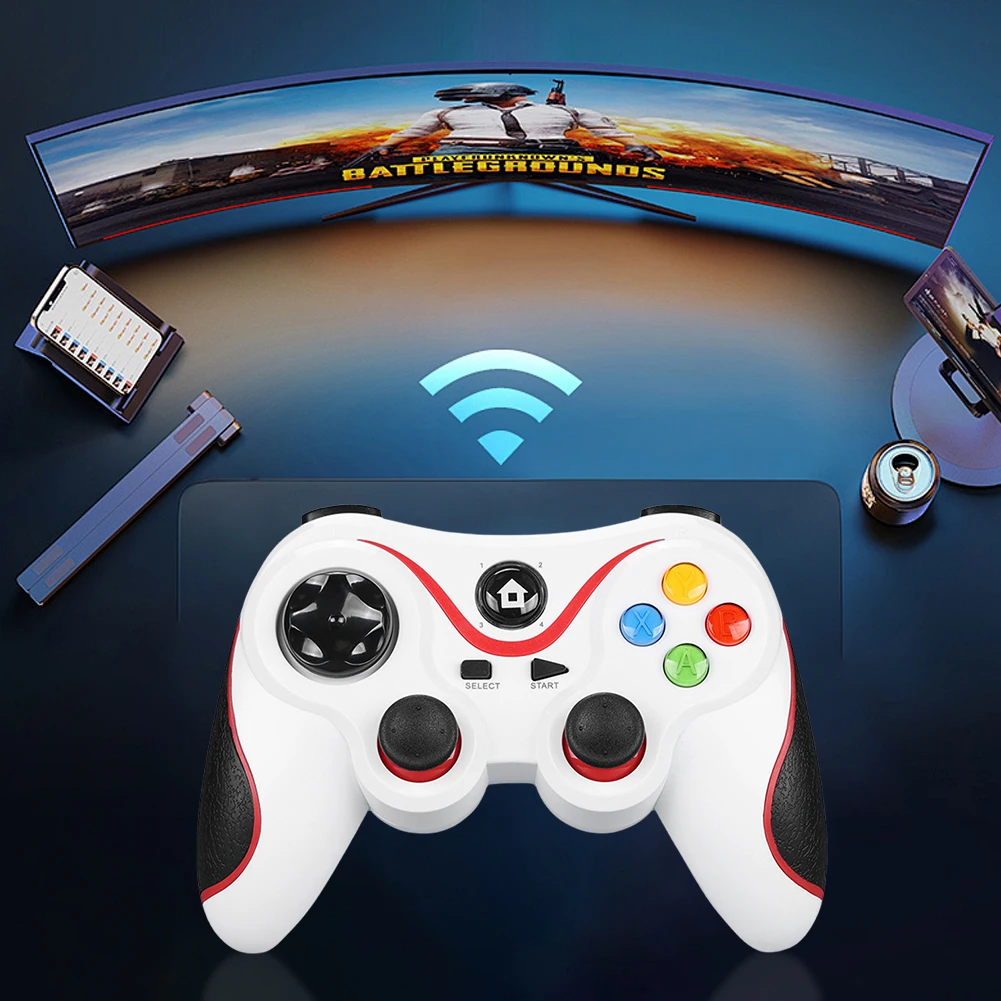

V8 2.4G Wireless Game Controller Gamepad Joystick Dual Vibration Wireless Joystick Gamepad for Android/iOS/PC/Switch/PS3/Phone