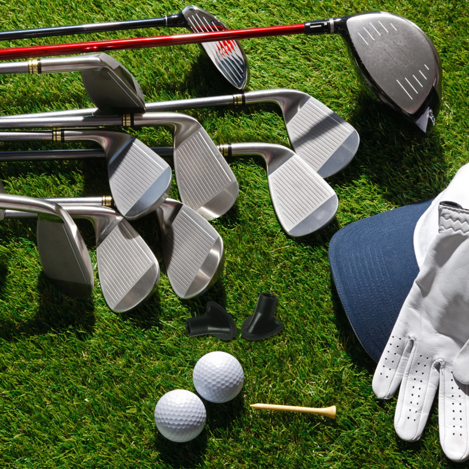 

2pcs Feet Replacement Non-Slip Wear-Resistant Stabilizer For Golf Bag Holder Durable Bag Foot Stopper Golf Accessories