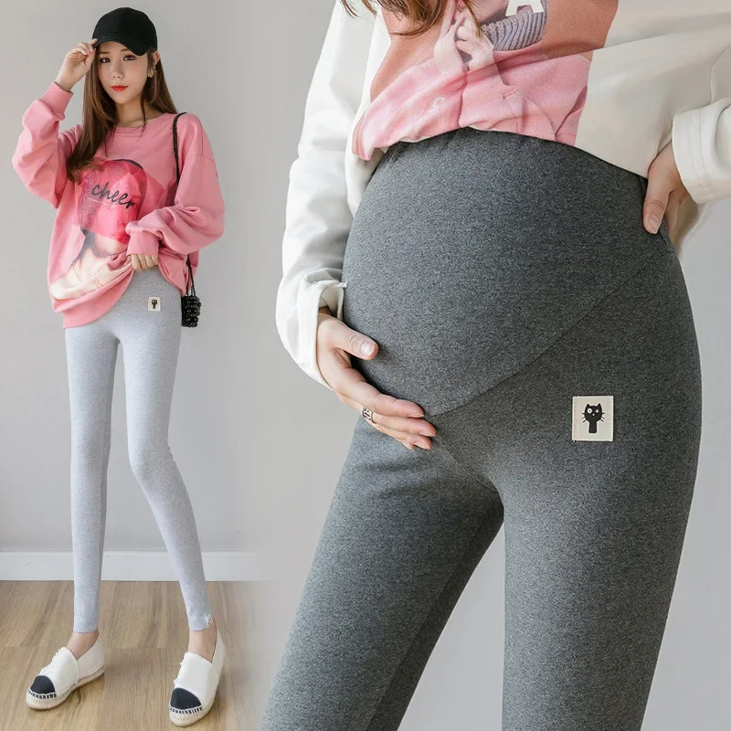 High Waist Maternity Tights Pants Pregnant Women Adjustable Bottoming Pants Women Comfortable Breathable Elastic Leggings Tights