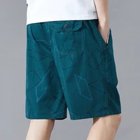 Shorts d'été pour hommes, pantalon en coton à hauteur du genou, motif à carreaux, style golf, fermeture éclair, poche, coupe décontractée, shorts de jogging Y2K pour la plage et la baignade 5