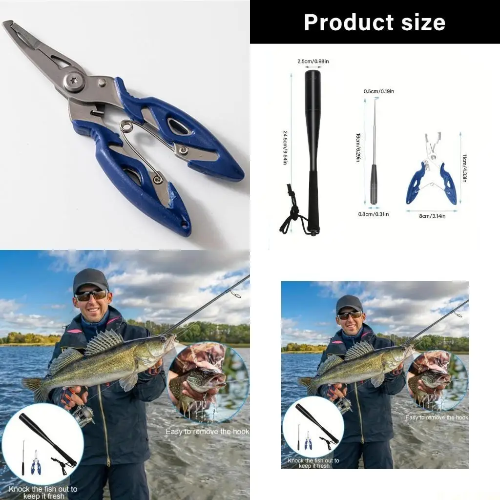 

M5TC рыболовные плоскогубцы для снятия крючков Fish Priest Bat рыболовное оборудование