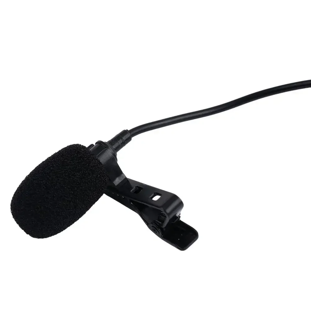 Black Lavalier Lapel Clip Microphone Mic 4-PIN Mini XLR TA4F For Wireless Cardioid  Stage Houses Of Worship Lecturers Mic