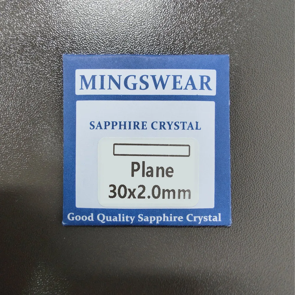 Vetro zaffiro piatto spesso 1.0/1.2/1.5/2.0/2.5/3.0mm, diametro 24 - 41mm parti di orologi in vetro minerale cristallo trasparente