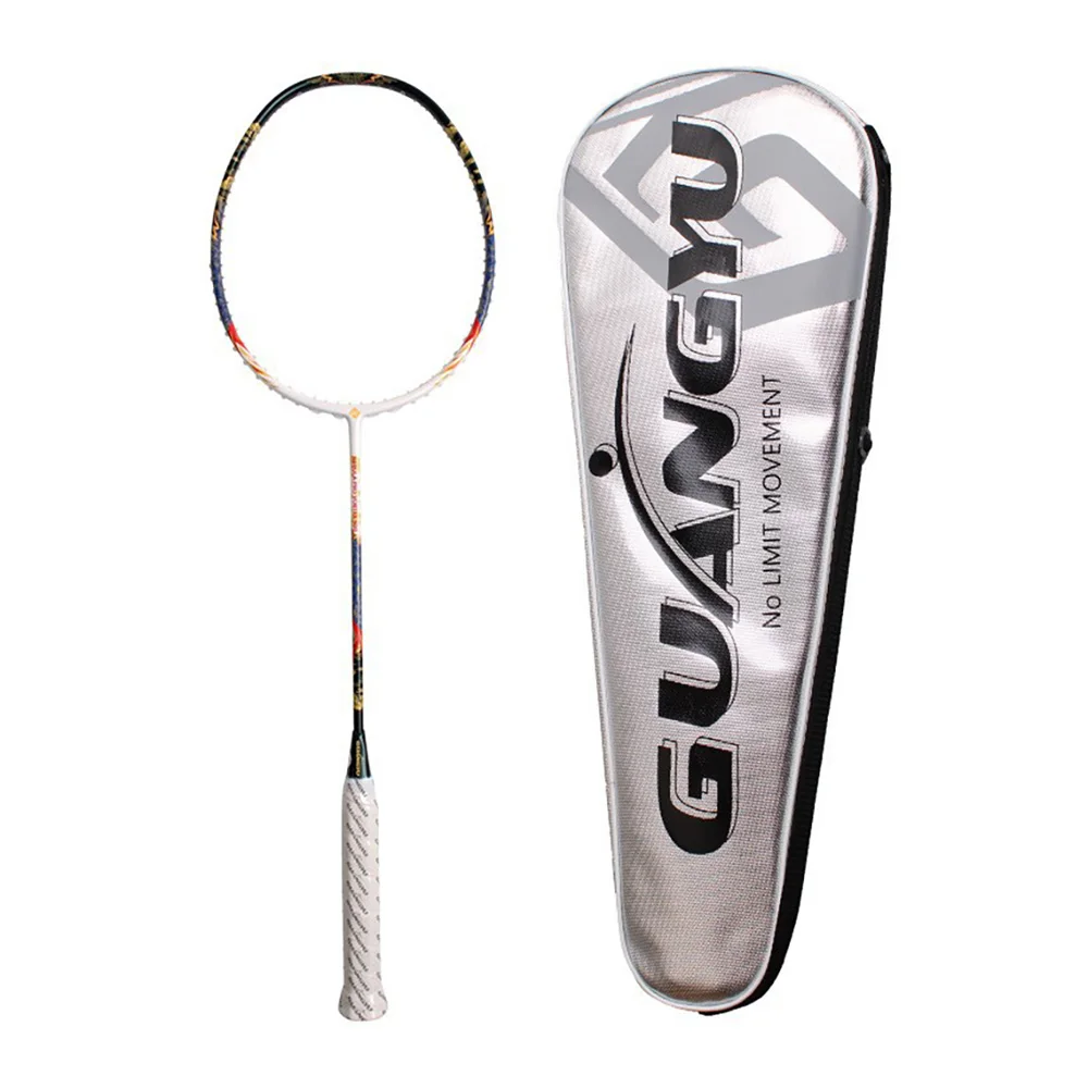 

GY YouLong Full Carbon Fiber Racket 4U Ultralight Offensive Bat Amateur Intermediate Senior Pull String 24-30LB Single Item