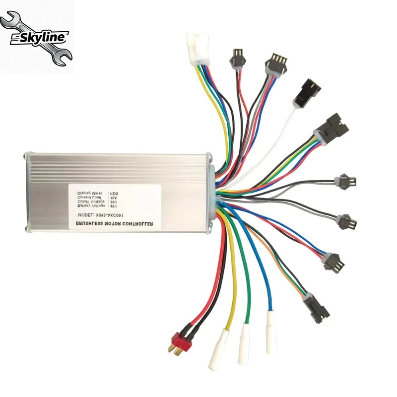 E-bike Brushless Motor Controller X098-AXC001 48V 18A Bicycle Modification Parts Electric Scooter Speed Controller For Meter