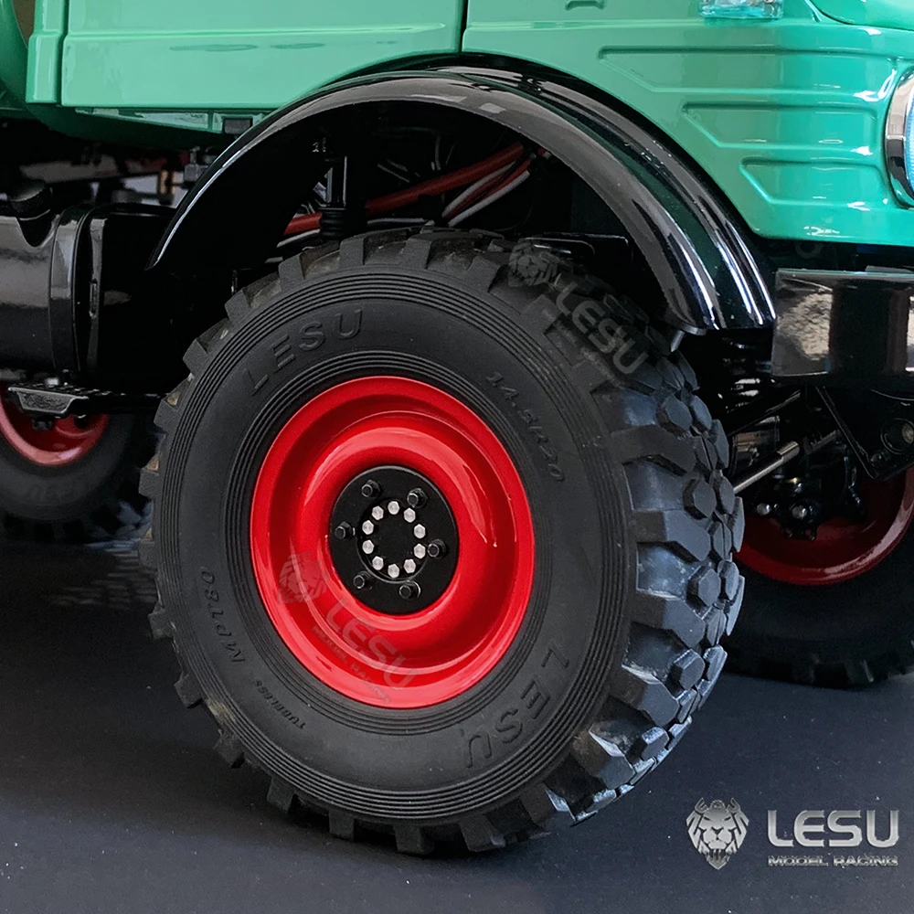 Wheel Hub Silver Rims 1.9-Inch Aluminum Alloy CNC Um406 Simulation Classic For 1/10 Tamiya RC Romote Control Truck Model Toy