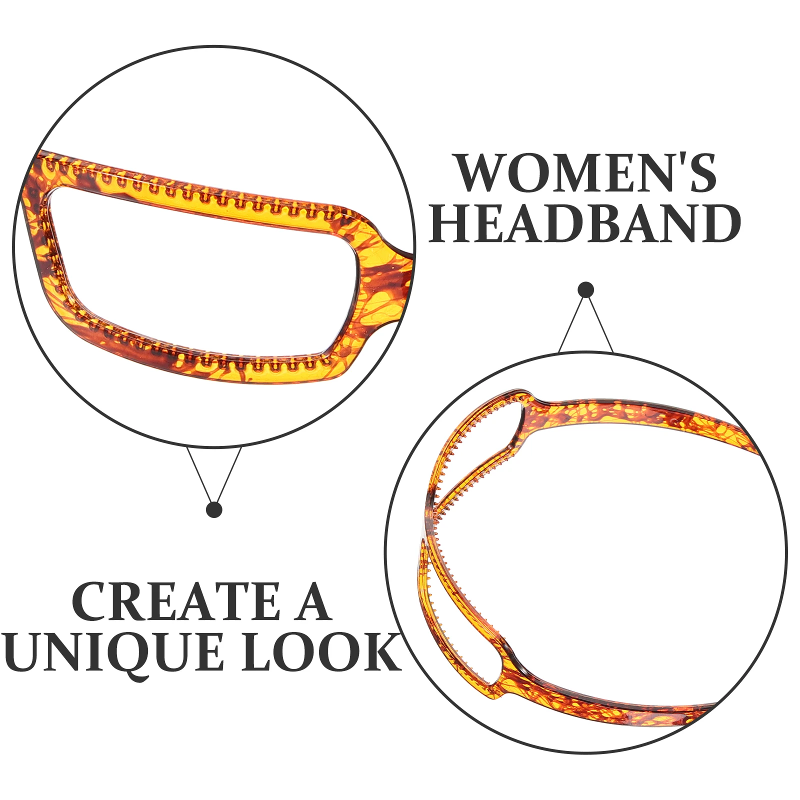 

Women Headband Glasses Design Band Face Washing Spa Party Decorative Hair Accessories For Women Short Hair Styling Tools