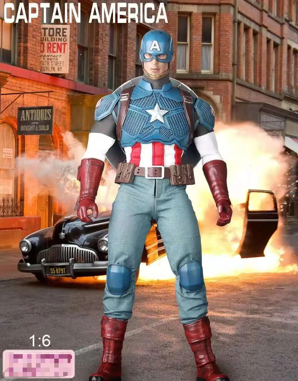 Marvel Captain America Actionfigur im Maßstab 1:6 – stark bewegliche Gelenke, vollständig beweglich, hochwertiges Sammlerspielzeug für Fans