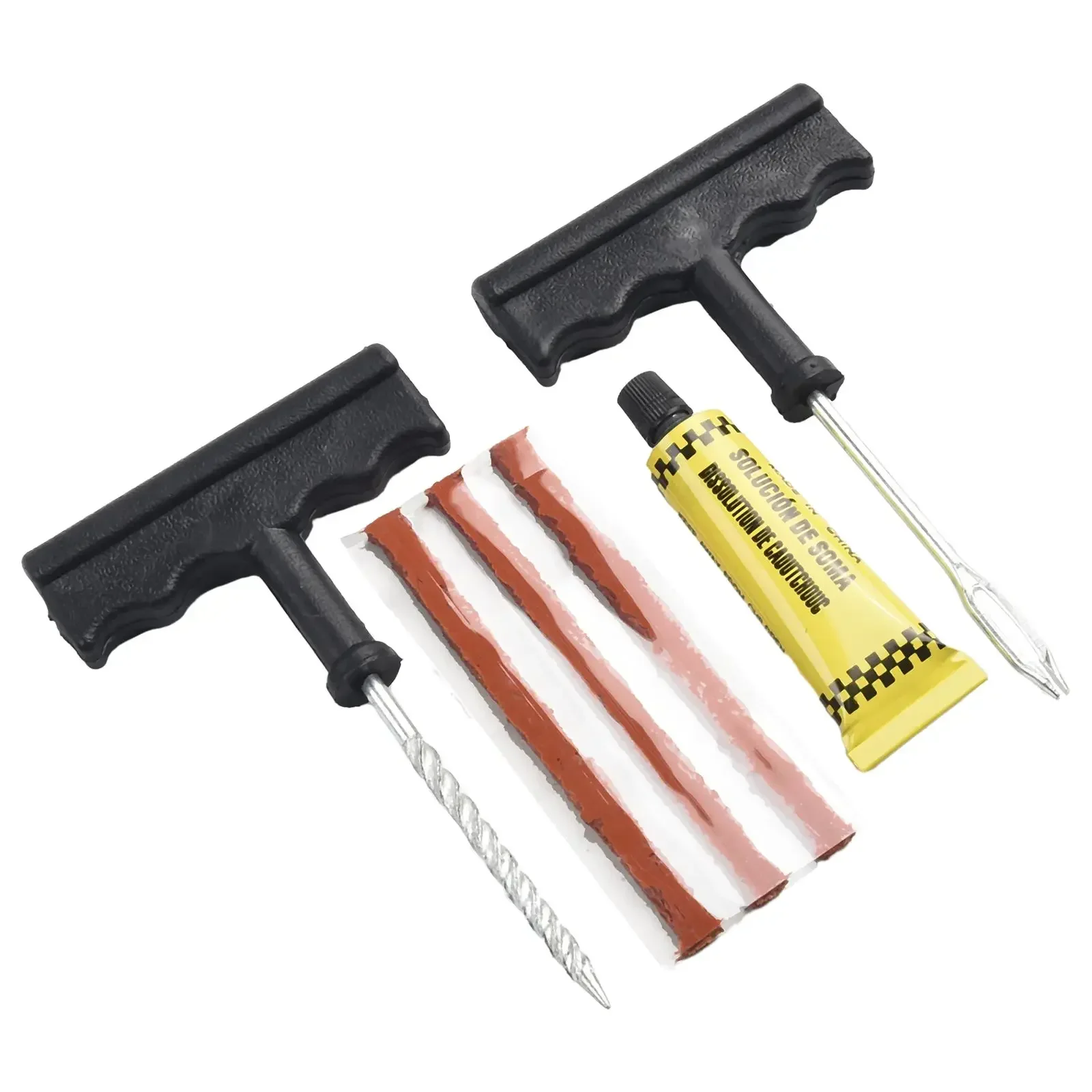 Keep Your Tires in Perfect Condition with this Tubeless Tire Puncture Repair Kit Suitable for Cars Vans Motorbikes