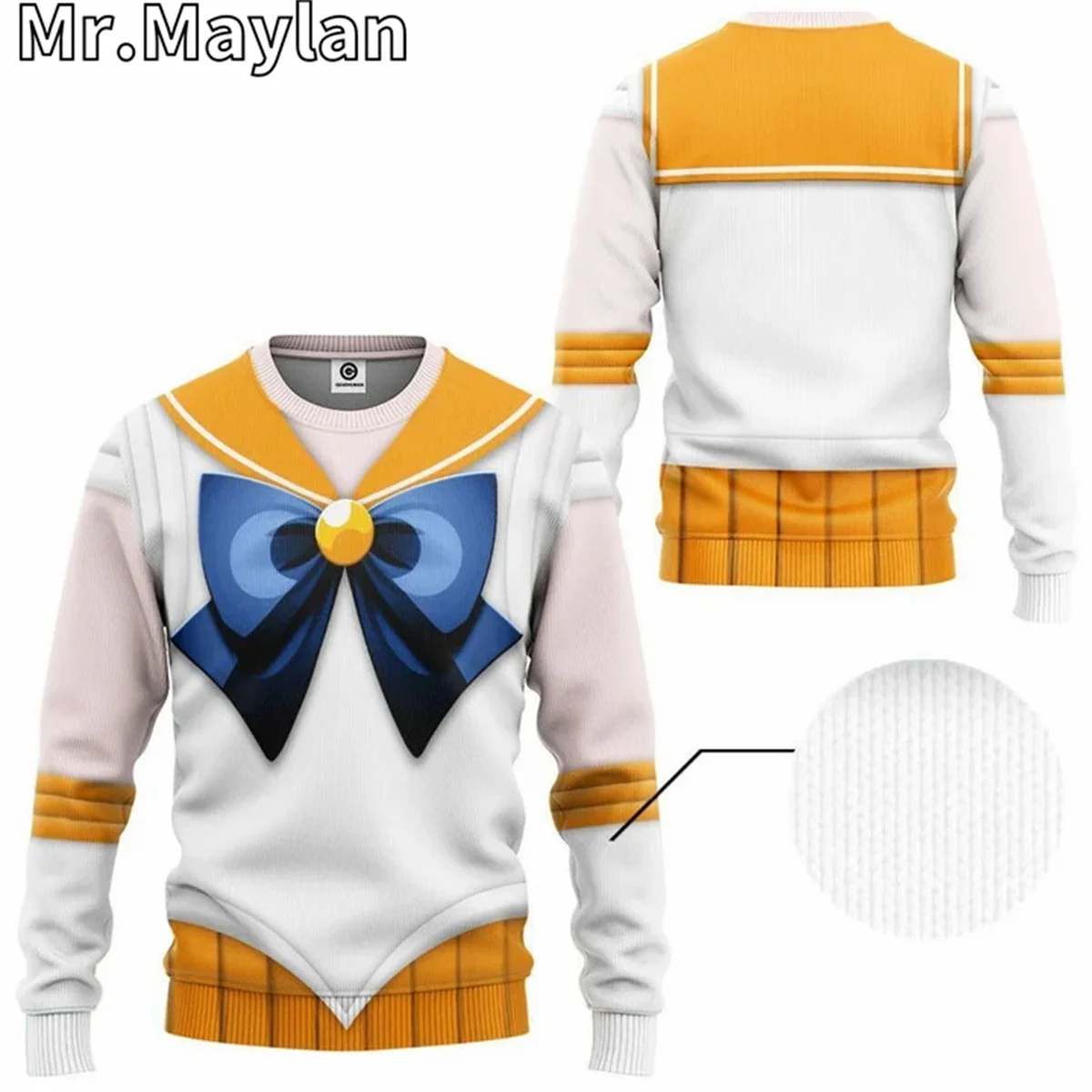 Sailor Venus Custom Cosplay Costume Apparel 3D Unisex Hoodie Men Sweatshirt Streetwear Zip Pullover Casual Jacket Tracksuits-88