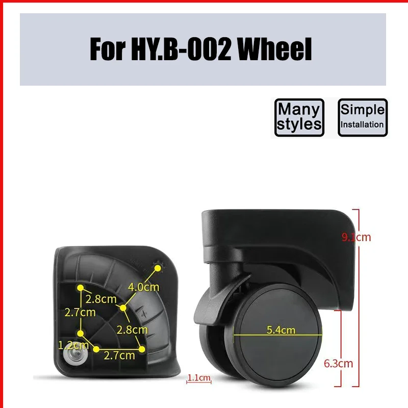 

Suitable For HY.B-002 Suitcase Carrying Wheel Suitcase Replacement Accessories Replacement Universal Wheel Luggage Repair Pulley