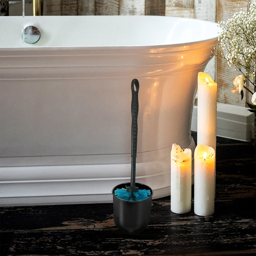 

2pcs Toilet Holder Compact Lightweight Storage Holder For Toilet Brush Scrubber Brush Cup Household Bathroom Cleaning Tool Rack