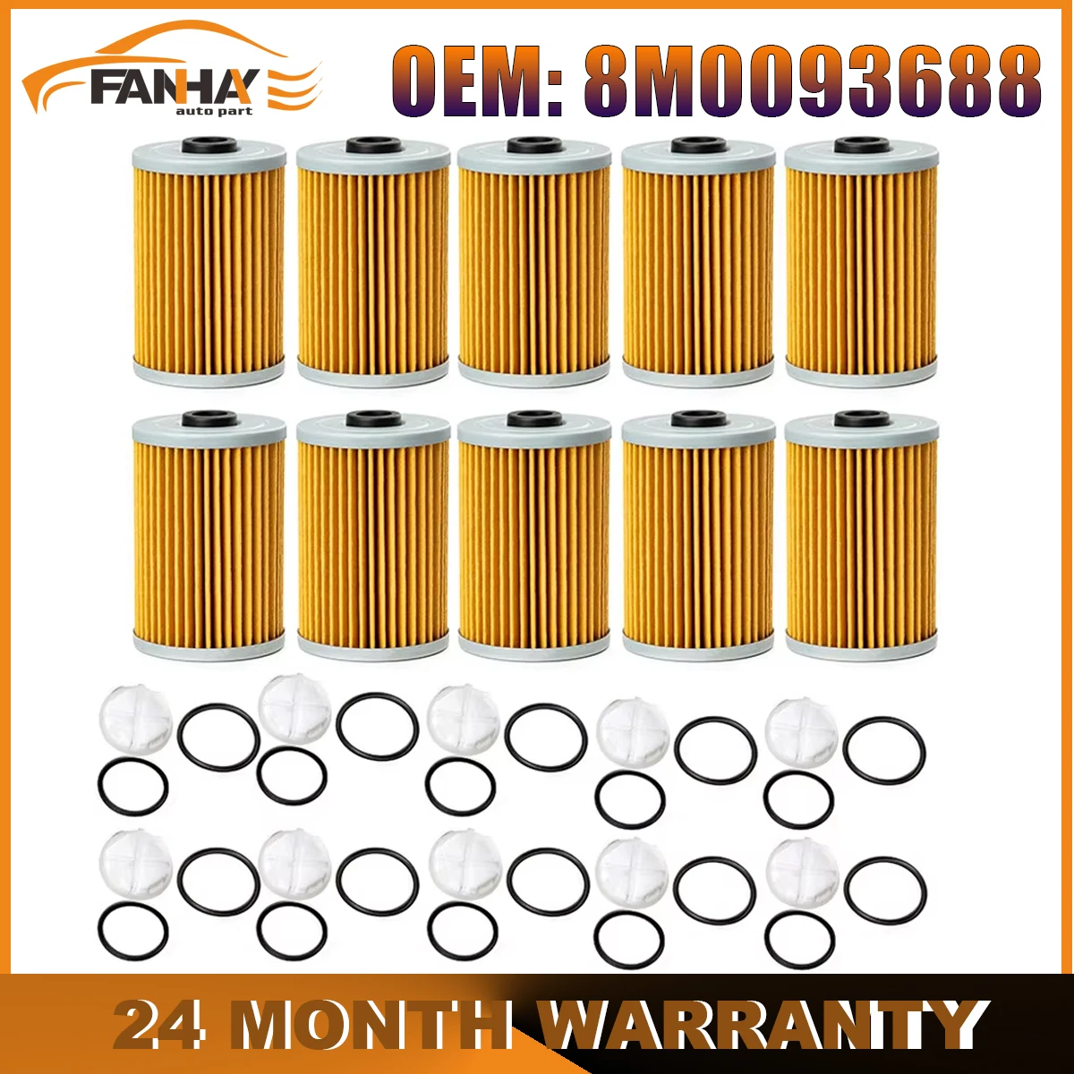 

10PCS New Gen 3 Cool Fuel Filter Kit For Mercury MerCruiser 35-8M0093688 8M0093688 8M0204703 water separating set module