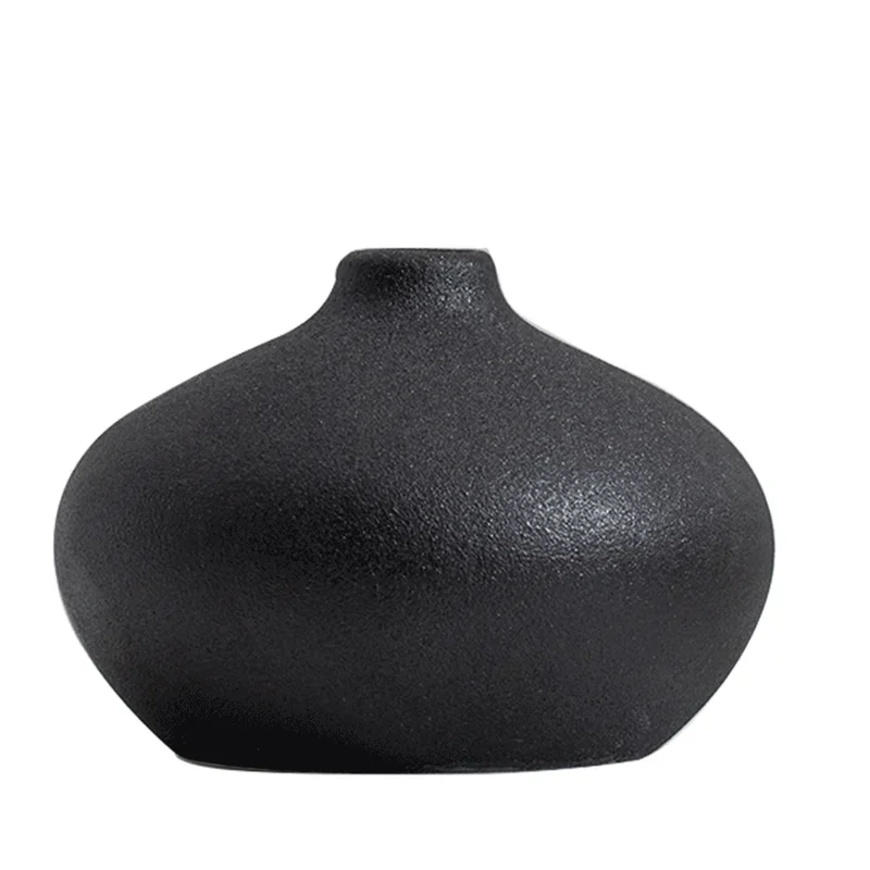 Ceramic Aesthetic Vase Jar Design Chinese Modern Art Vase Jar Office Centerpiece Enfeites Para Casa Decoracao Home Decoration