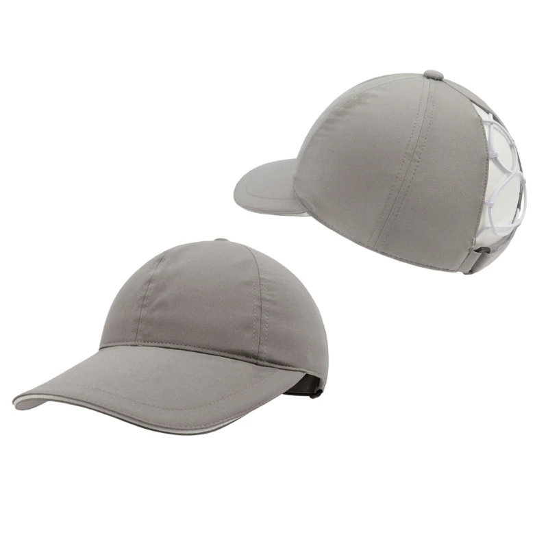 Kind Sneldrogende Baseball Caps Lichtgewicht Zonnehoed Outdoor Running Zonweringen Grote Rand Paardenstaart Hoed Drop shipping