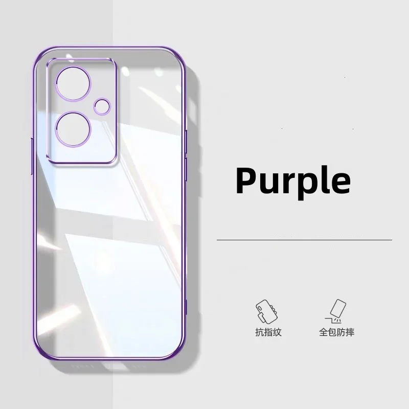 Ultra-thin Plating Silicone TPU Case For Oneplus Nord N30 SE Electroplating Transparent Shockproof Back Cover For 1+ 13R ACE 5 image 5
