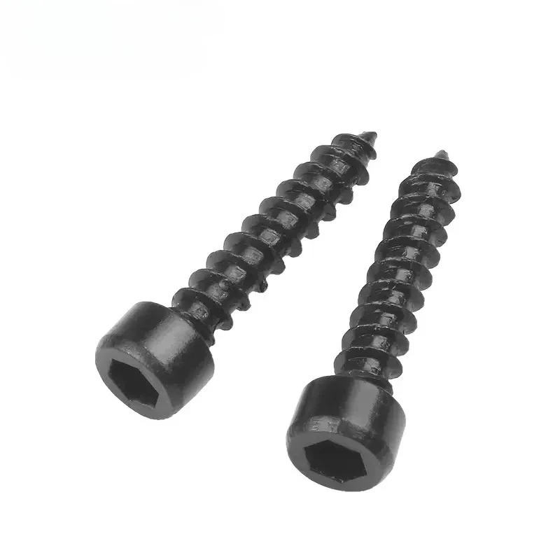 

Black Carbon Steel Allen Head Screw M2 M2.6 M3 M3.5 M4 M5 M6 Hexagon Hex Socket Head Cap Head Self Tapping Screw Self Tapping