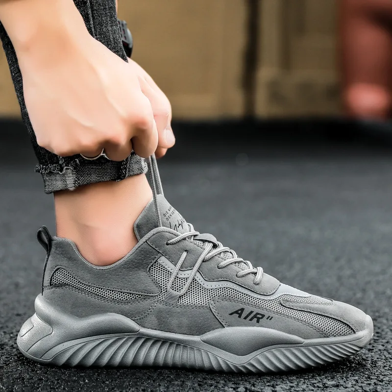 New Men Casual Shoes Breathable Mesh Sneakers 2024 Outdoor Walking Men\'s Footwear Male Running Sport Shoes Lace Up Walking Shoes