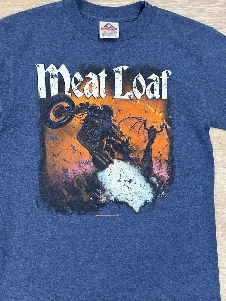 Vintage Meatloaf Band Album T Shirt Small Bat Out Of Hell Rock Music 2003