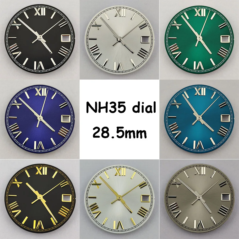 

NH35 watch dial NH35 hands C3 Roman index dial suitable for NH35 movement NH35 case