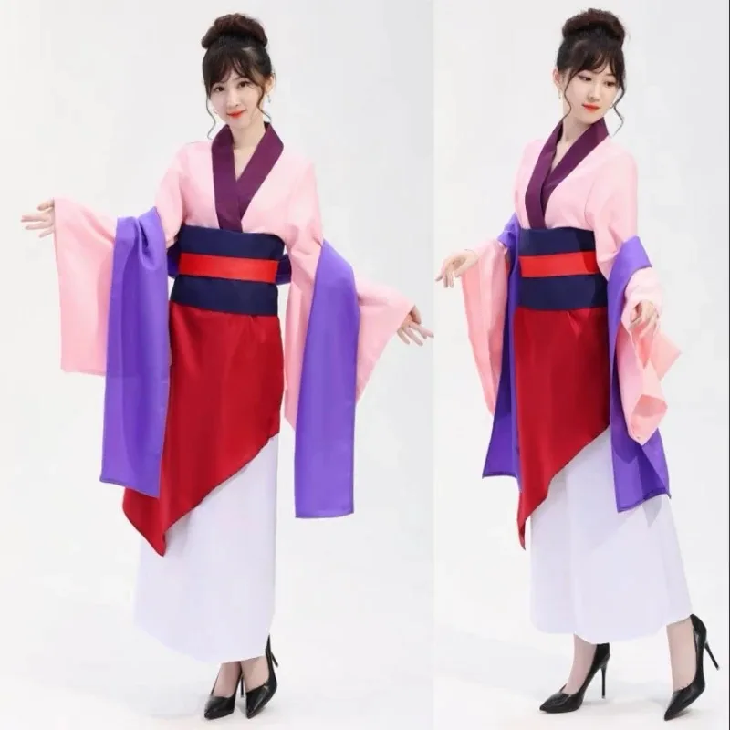 

qq38Halloween Costume Pink Anime Cartoon Chinese Hanfu Comfortable Close-fitting School Performance Stage Cosplay Costum