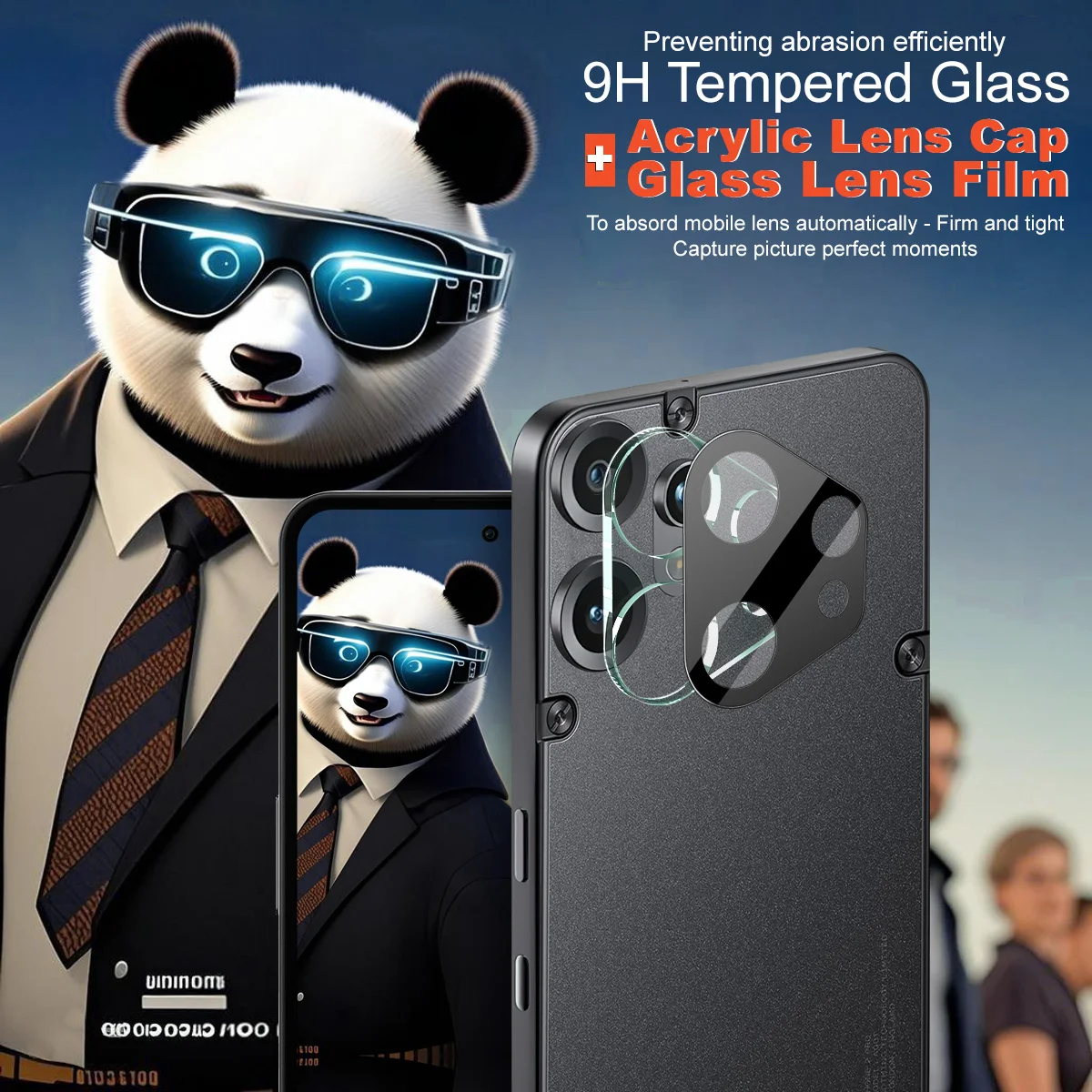 لعدسة لا شيء CMF Phone 2 Pro 5G زجاجية IMAK الإصدار الأسود فيلم عدسة زجاجية متكاملة #3