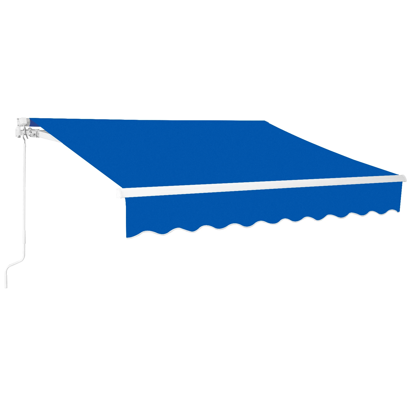 

133.9"D x 118.1"W x 59"H retractable awning blue