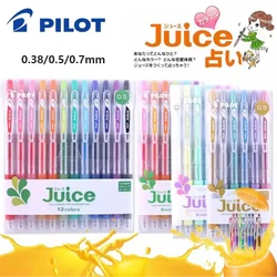 Pilot Juice Gel Pen Set 6/12 Colors Retractable Jelly Ballpoint Pens, No Blotting Paper Clear Handwriting Multifunction Supplies
