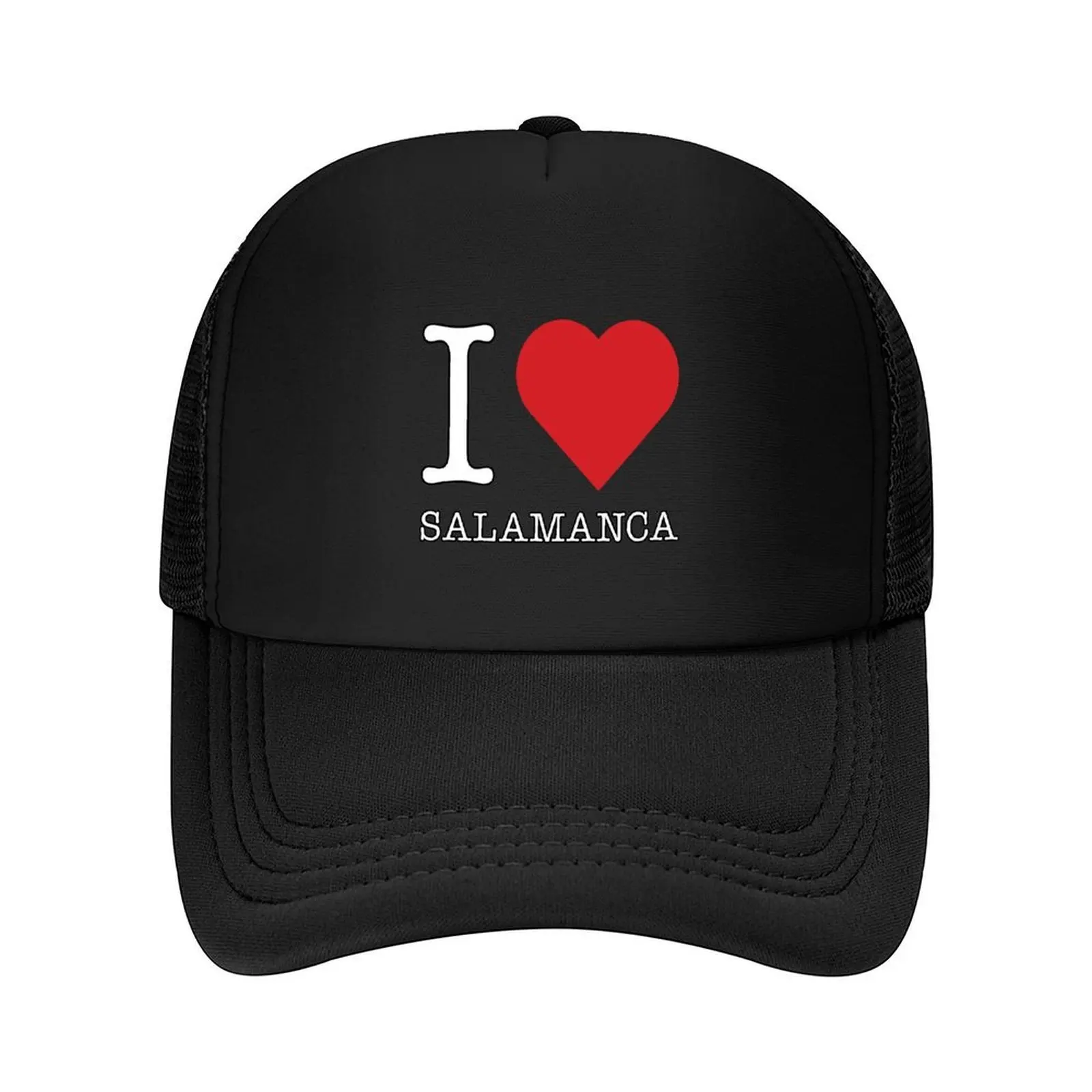 

Because I love Salamanca, Spain Baseball Cap Bobble Hat Rave Hip Hop Hat Luxury Brand Men Hats Women's