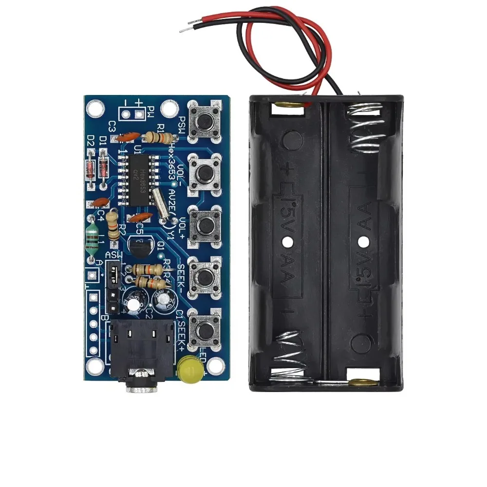 76~108MHZ FM Radio Receiver Module Easy to Solder Soldering Practice DIY Electronic Kits Educational FM Electronic Kits