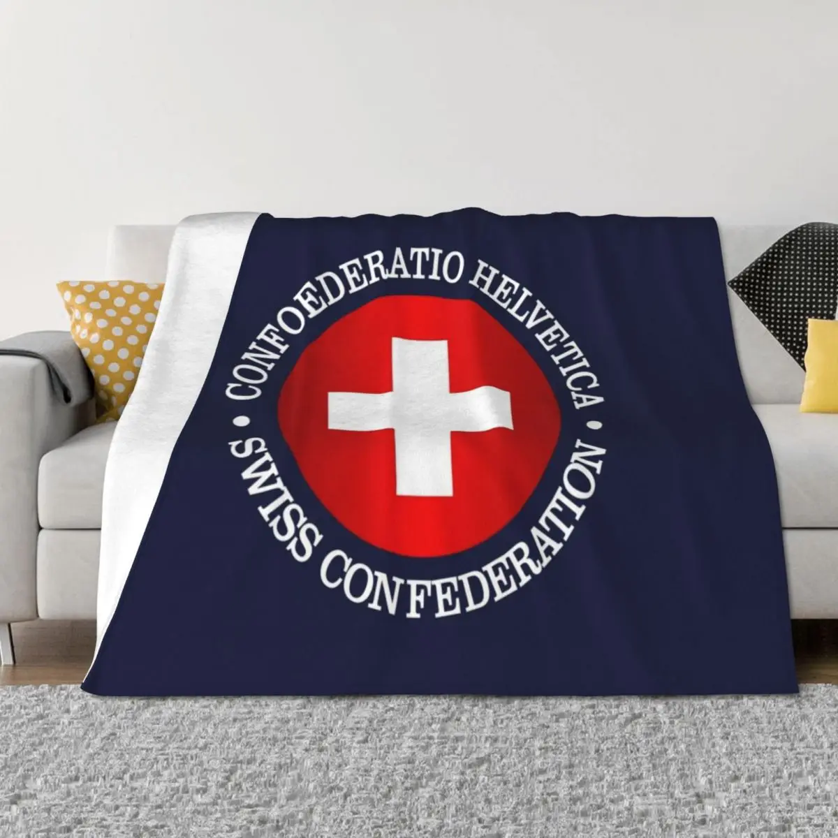 

Switzerland (rd) Throw Blanket Heavy Hairy For Decorative Sofa Decorative Beds Blankets
