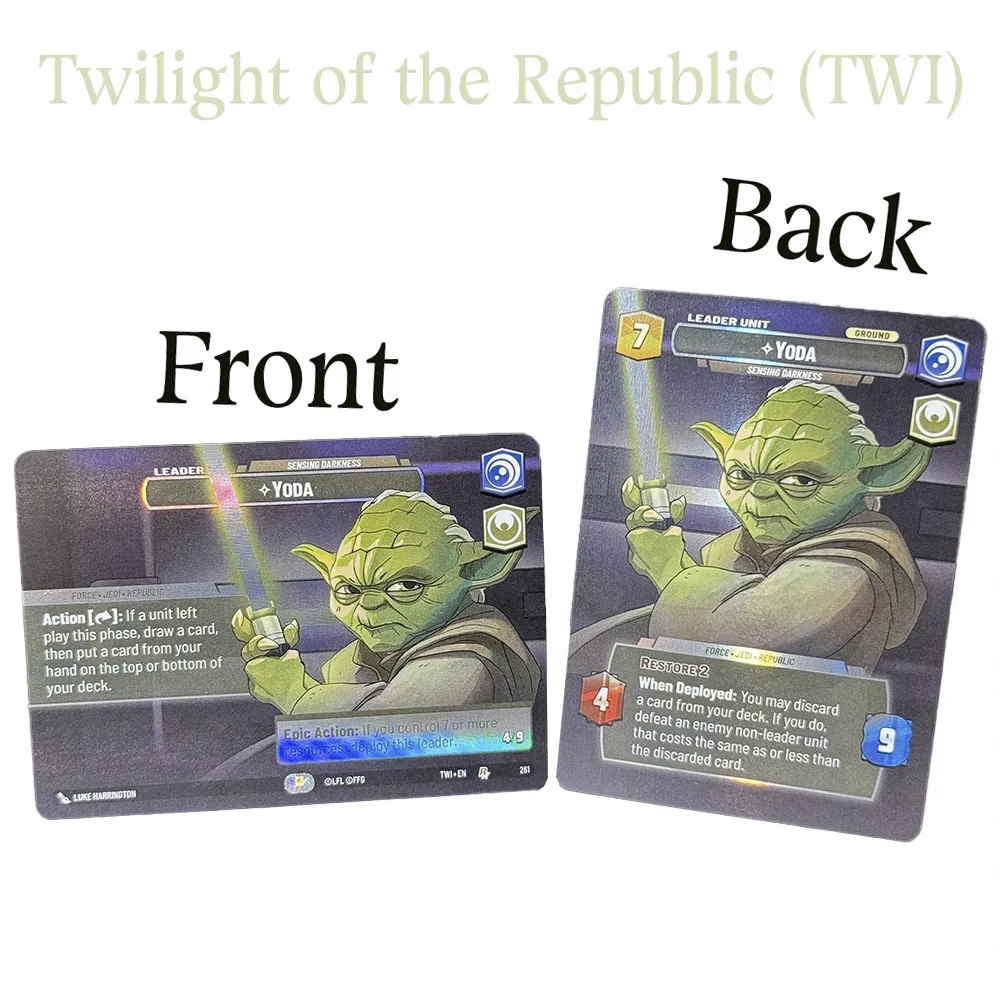 SWUDB Twilight of the Republic (TWI) بطاقات الوكيل من الرقائق المعدنية من جانب Ahsoka Tano Anakin Skywalker Asajj Ventress Captain Rex Count Dooku