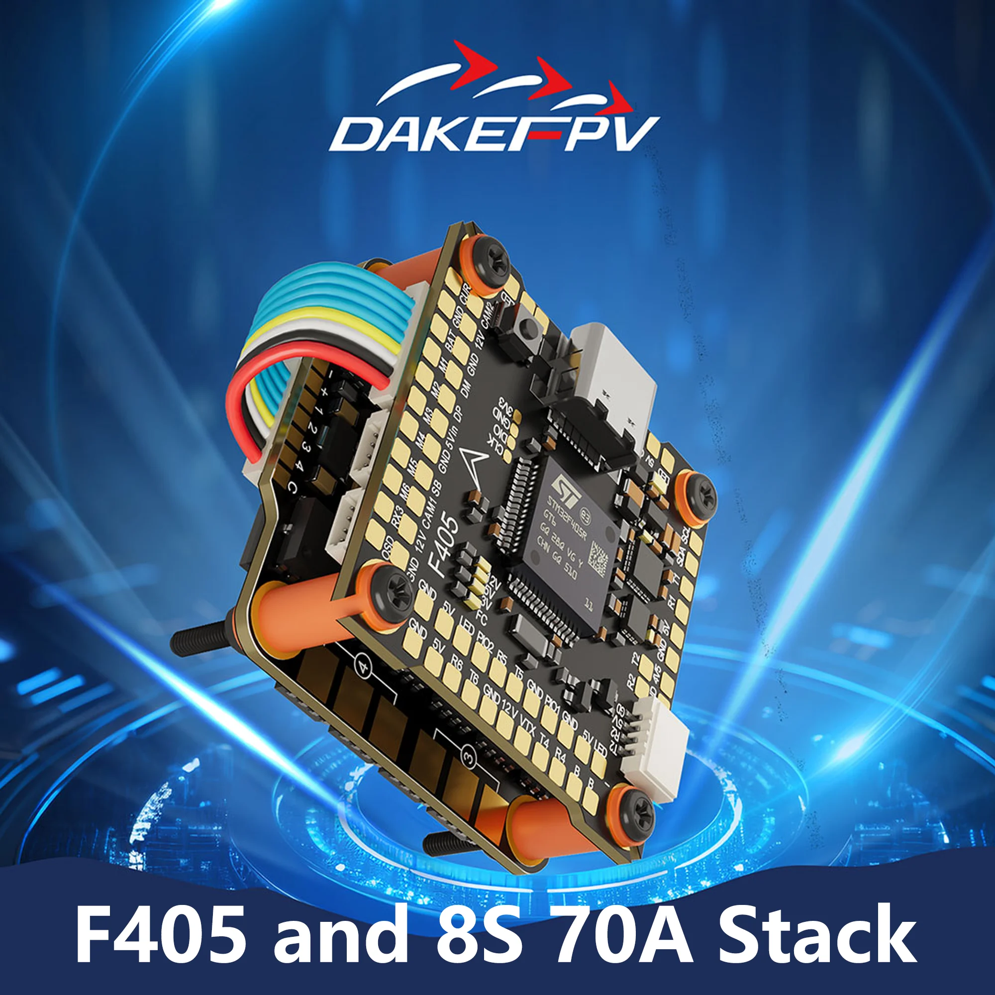 

F4/F405 FC Flight Control 3-8S & 70A 4IN1 ESC Stack For Mark4 APEX XL FPV Frame Drone INAV