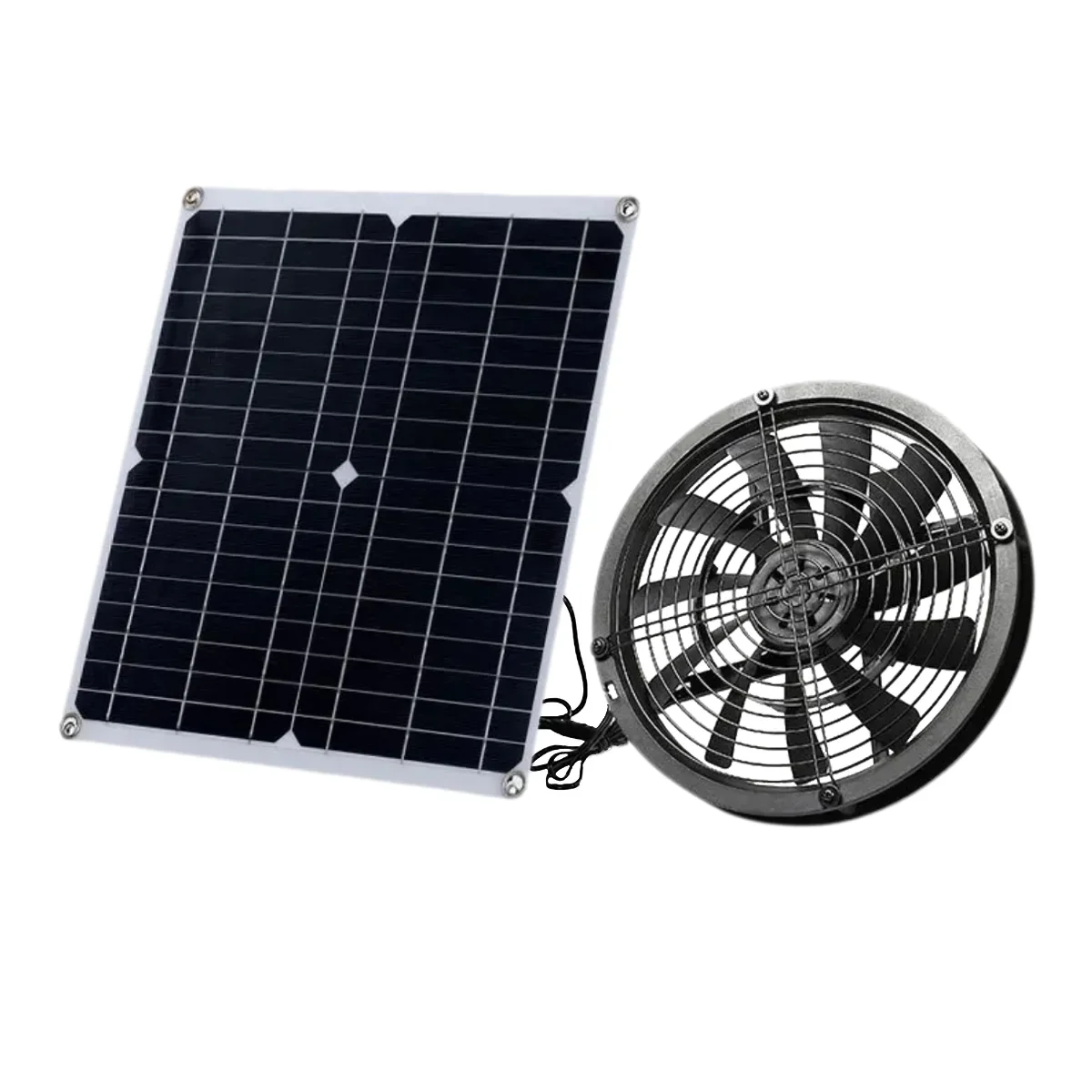 Fan Suitable for Houses and Dog Houses Indoor High-efficiency Heat Dissipation Temperature Outdoor Solar Panel Exhaust Fan