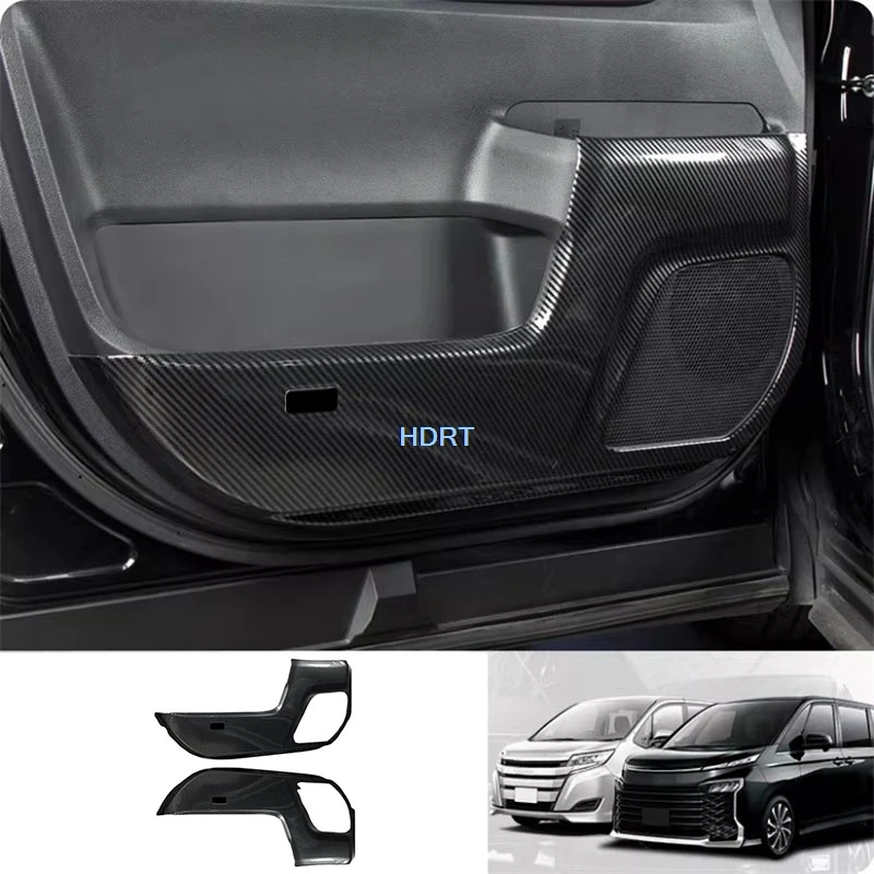 

For Toyota Voxy/Noah 90 Series 2022 + Door Anti Kick Scratch Plate Interior Pad Dust Proof Cover With logo Car Style Accessories