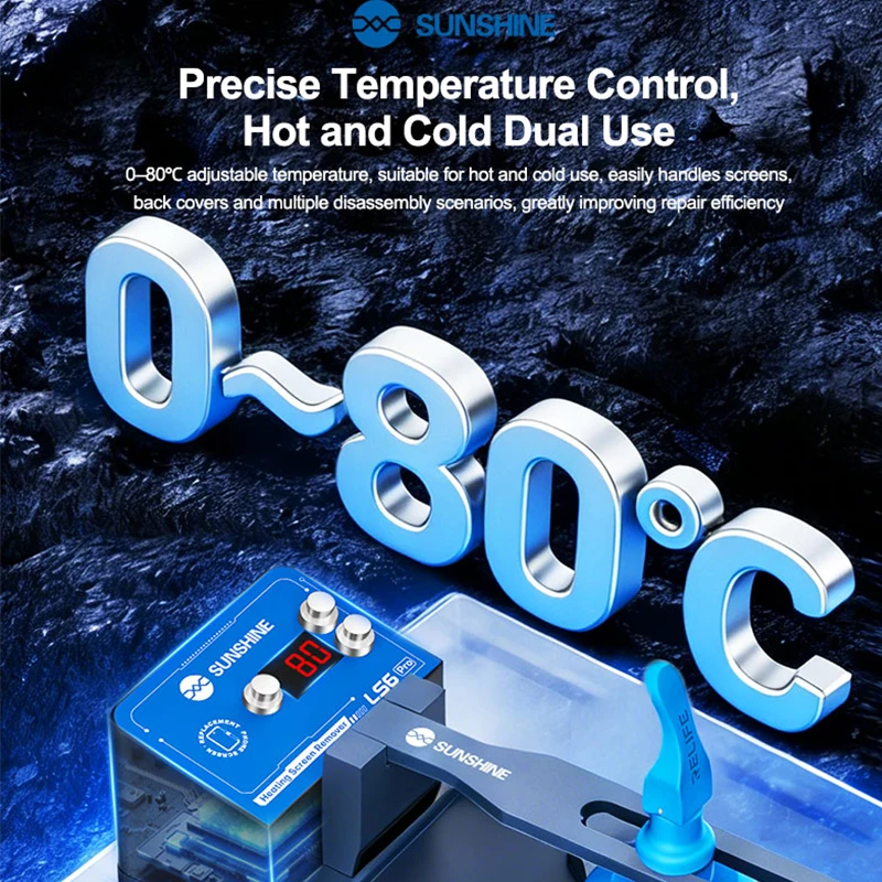 SUNSHINE LS6 Pro Heated Screen Separator Large Base Plate for All Mobile Phone Screen Opening Disassembly Repair Tools