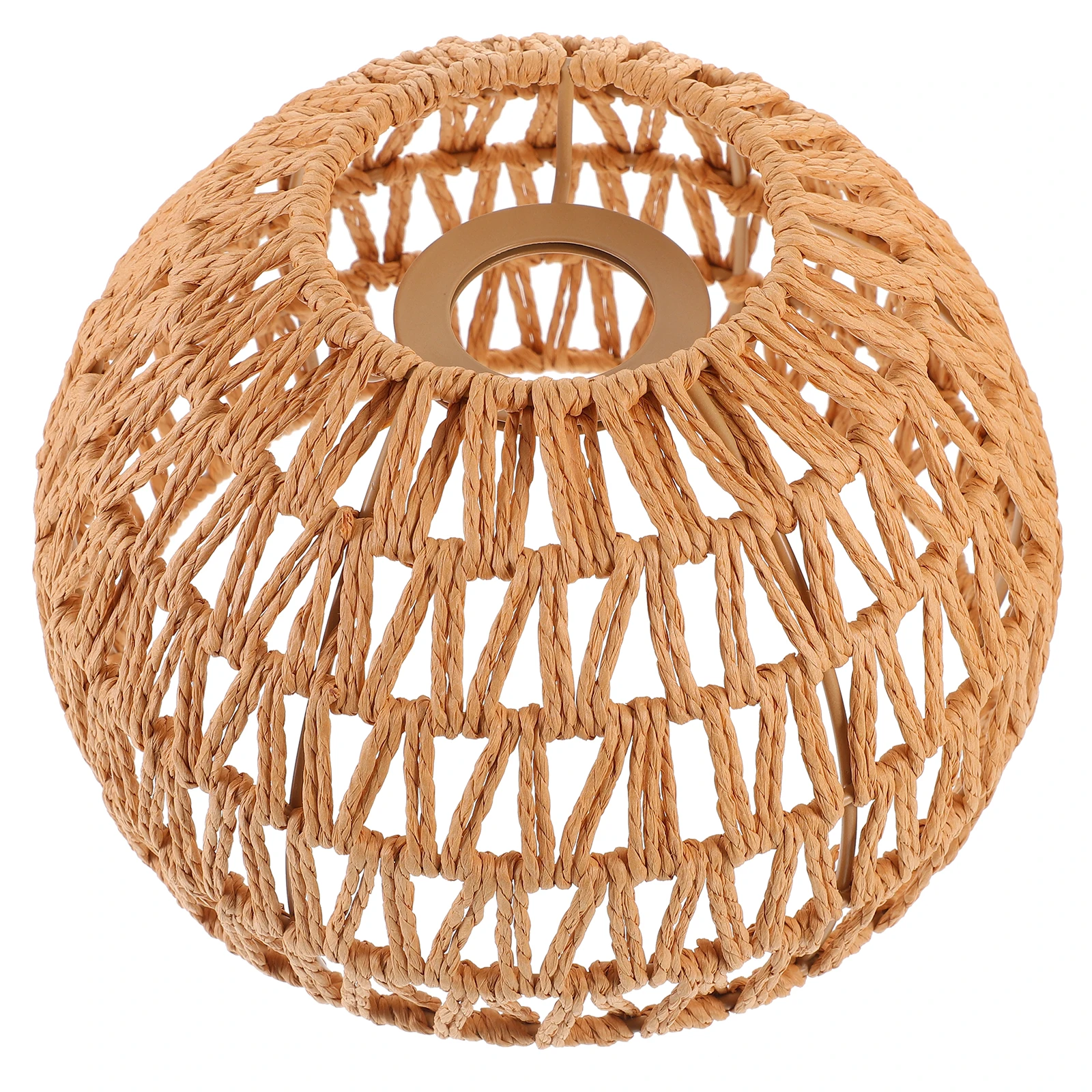 

Woven Lampshade for Hanging Lamp E27 Ceiling Light Cover Paper Rope Decor Vintage Pendant Lamp Shade Rustic Home Restaurant