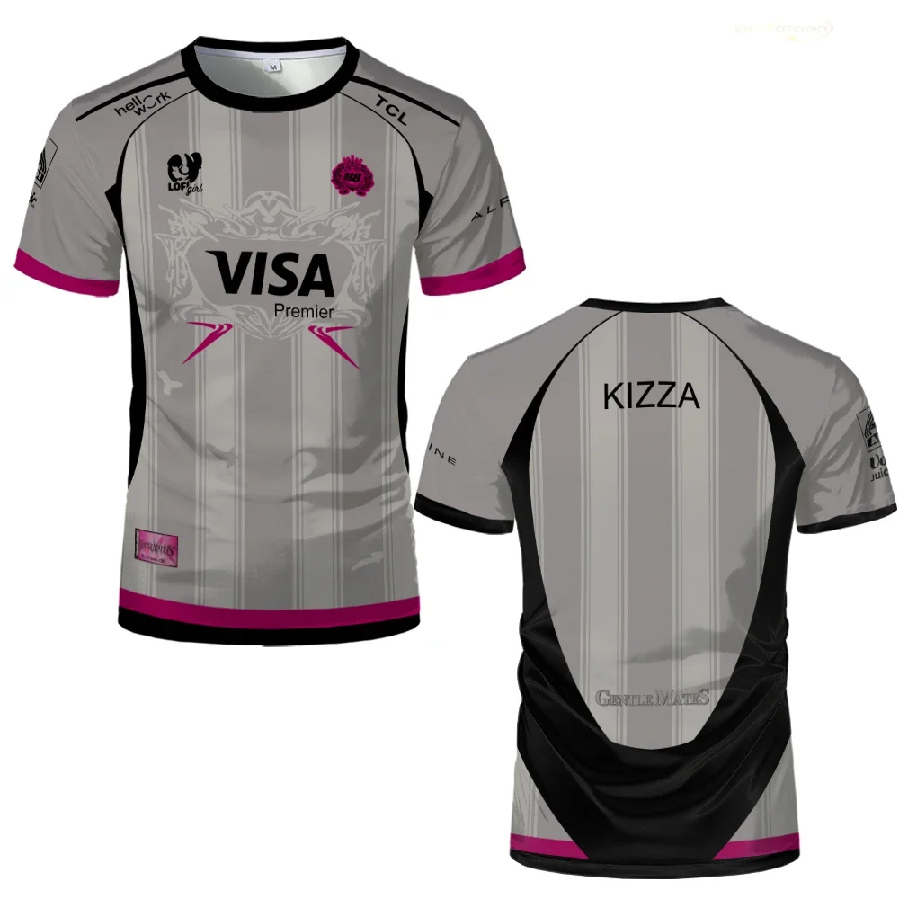 2026 Men's Summer 3D Printed Round-Neck T-shirt LFL Gentle Mates Esport Team Uniform Children's Casual Sports Short Sleeved Top