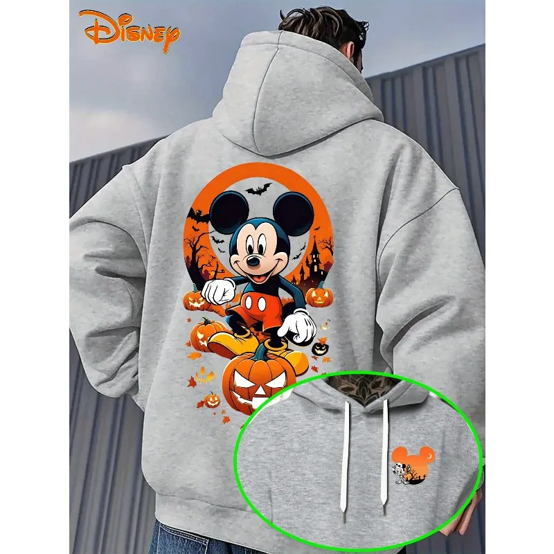 ميكي وميني هوديس رجالي للهالوين للخريف والشتاء مجموعة جديدة للرجال والنساء ملابس شارع عصرية غير رسمية