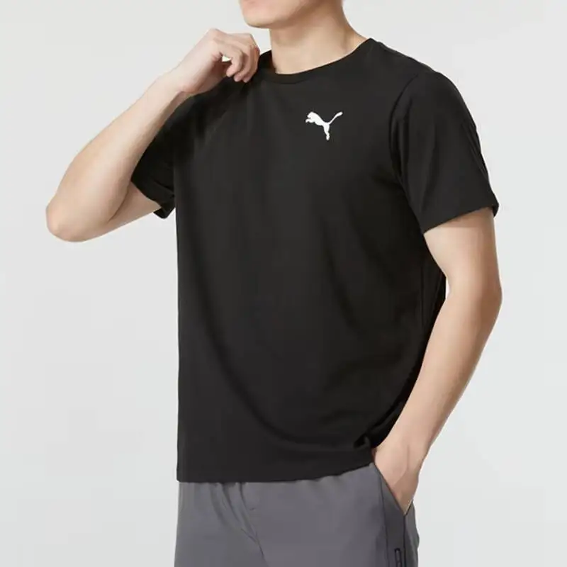 

Новинка 2026 года: Мужская спортивная футболка Puma для фитнеса и тренировок, мягкая, комфортная, свободного кроя, дышащая, с круглым вырезом, с коротким рукавом, модель 685644-01