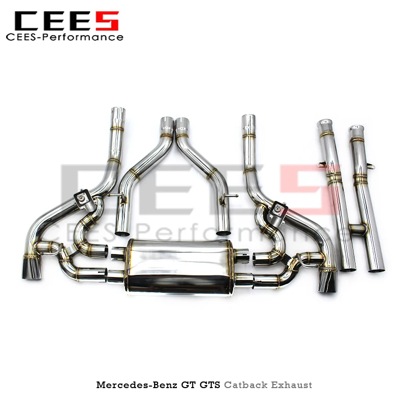 

cees Sport Valved Catback Exhaust Systems for Mercedes-Benz AMG GT/GTS(C190) 4.0T 2017-2023 Stainless Steel Exhaust Pipe