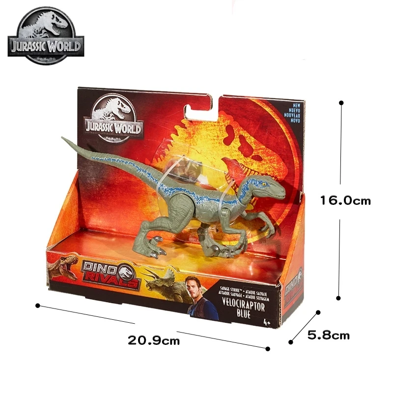 Original Jurassic World Dinosaur Anime Figure Toy Model Velociraptor Blue Articulated Toys for Boys Dimorphodon Combination Pack