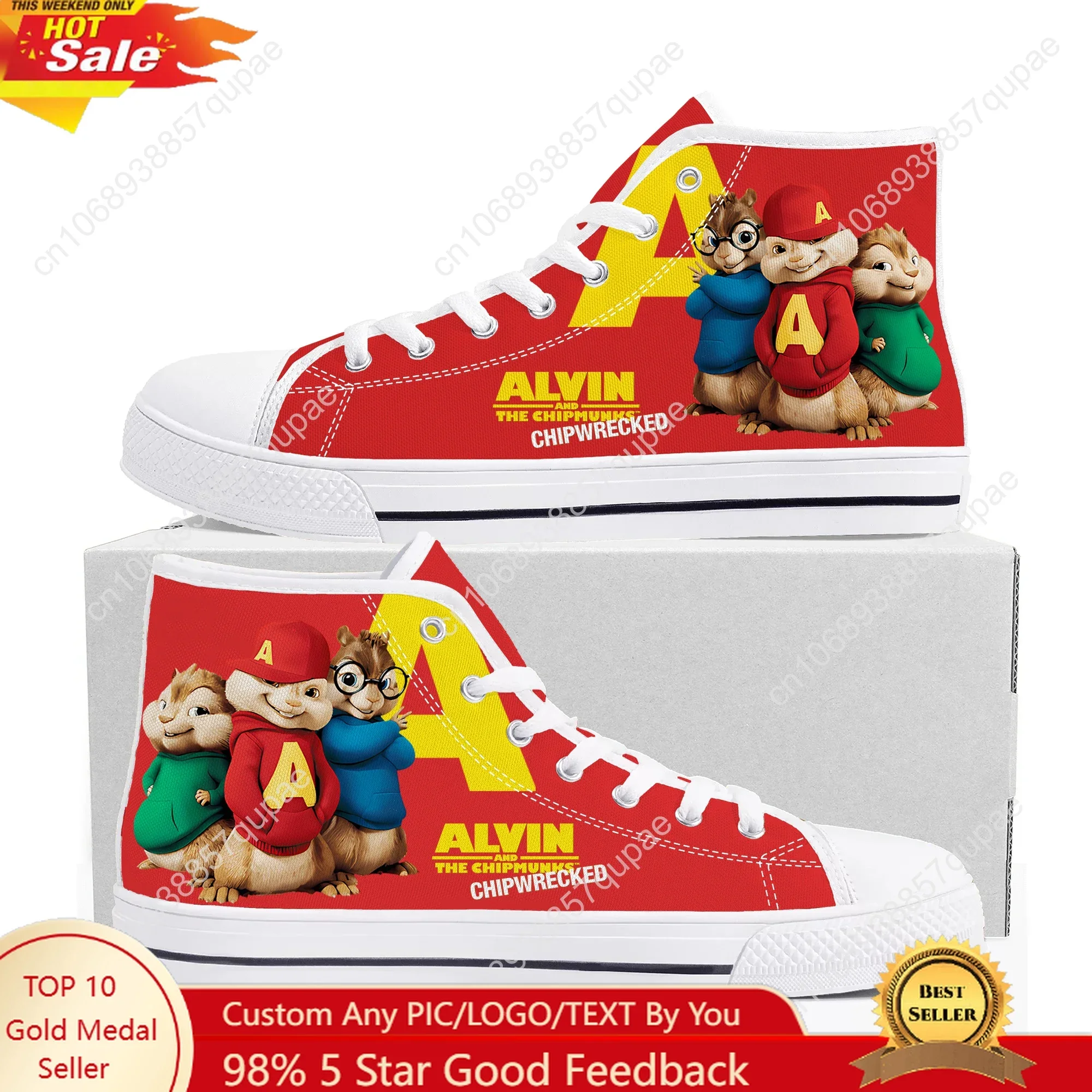 

Кроссовки Chipmunks High Top высокого качества для мужчин, женщин и подростков, с принтом в виде заглавной буквы A, из канваса, на заказ, с возможностью индивидуального дизайна, DIY
