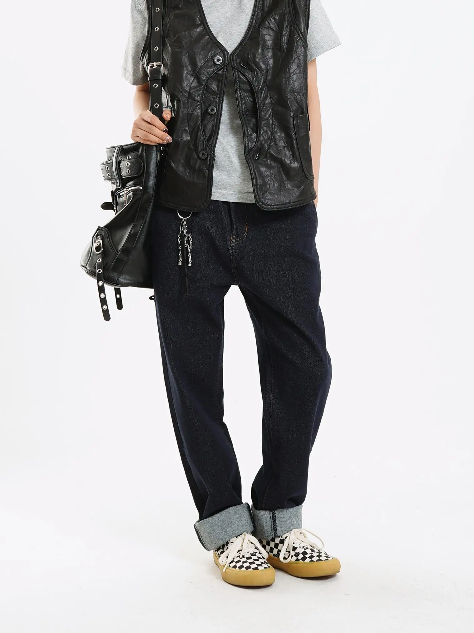 

MICHINNYON 2025 New American Street Harlan Jeans Comfortable Stretchy Retro Versatile Long Pants for Women l Waist