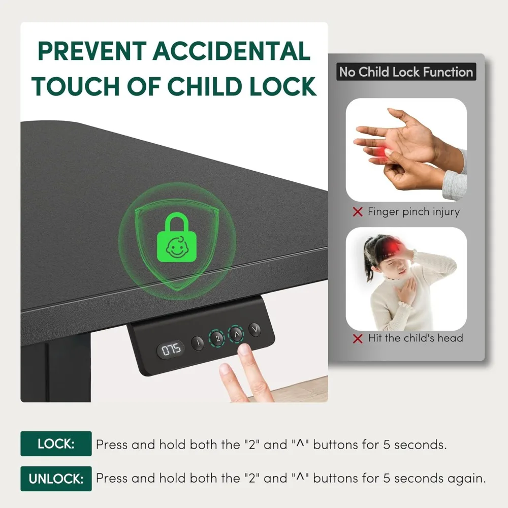 مكتب قائم على شكل حرف L، مكتب قائم زاوية مقاس 63 بوصة مع ارتفاع كهربائي قابل للتعديل، طاولة قابلة للتعديل على شكل حرف L مع لوحة لصق